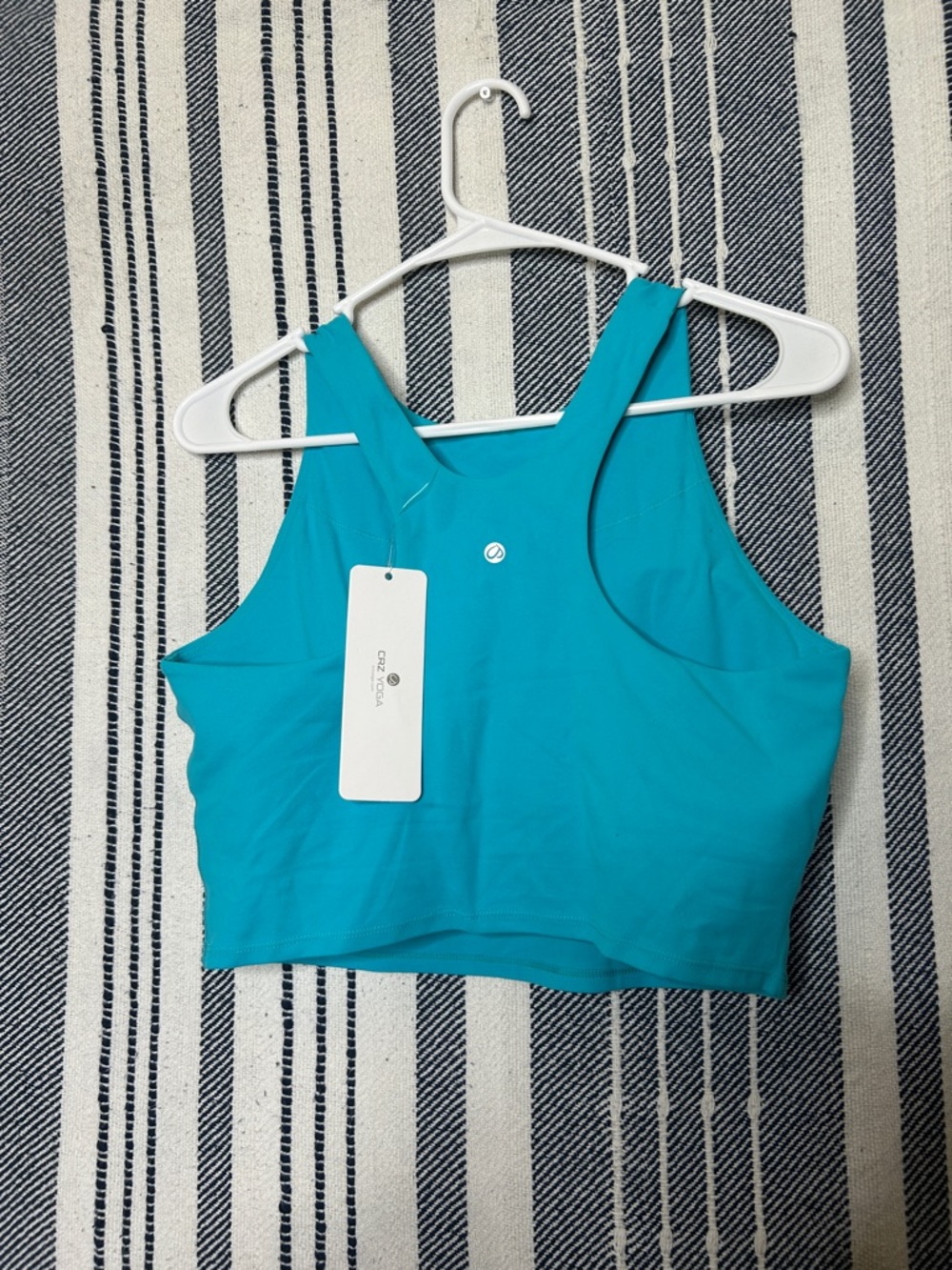 NWT CRZ Yoga Butterluxe Racerback Padded Sports Bra - Picture 2 of 3
